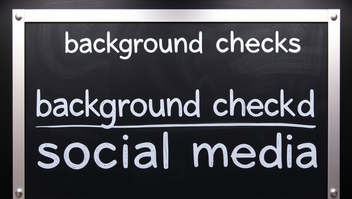 can background checks see private social media