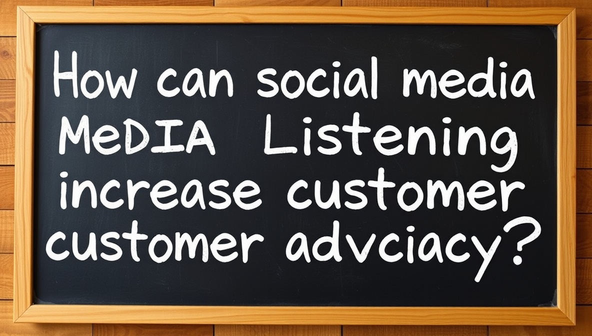 how can social media listening increase customer advocacy