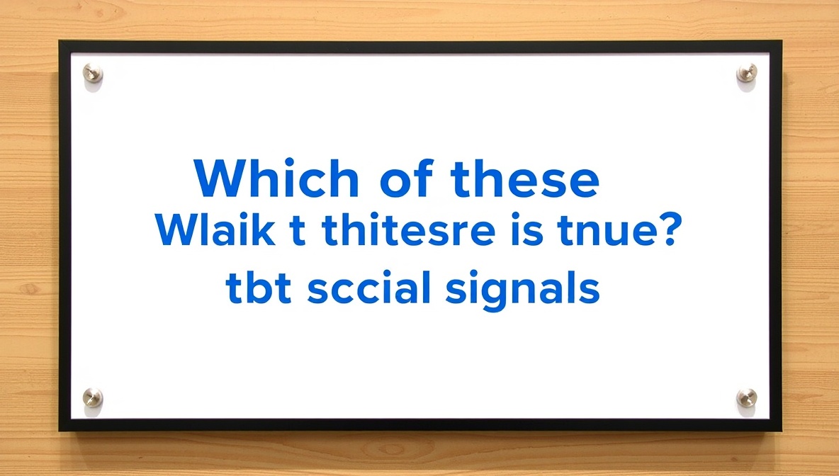 which of these is true about social signals?